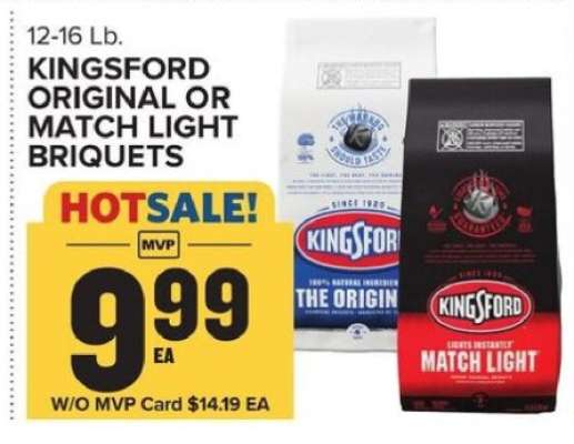 Kingsford Original or Match Light Briquets