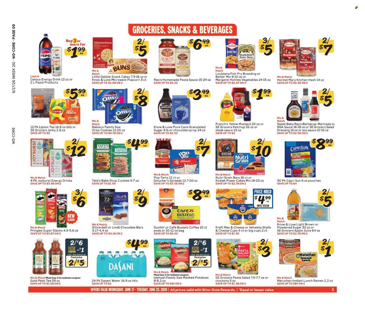 Winn Dixie ad  - 06.17.2026 - 06.23.2026. Page 9