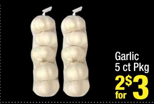 Garlic 5 ct Pkg