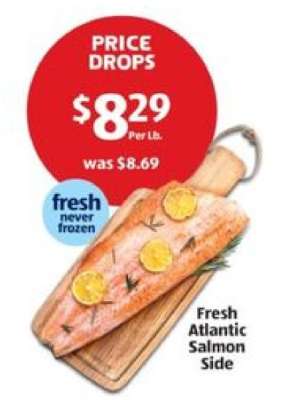 Fresh Atlantic Salmon Side