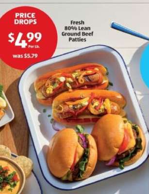 Fresh 80% Lean Ground Beef Patties