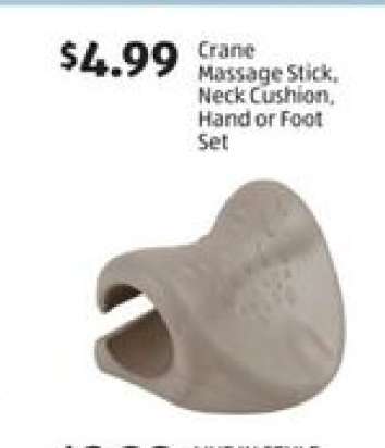 Crane Massage Stick, Neck Cushion, Hand or Foot Set