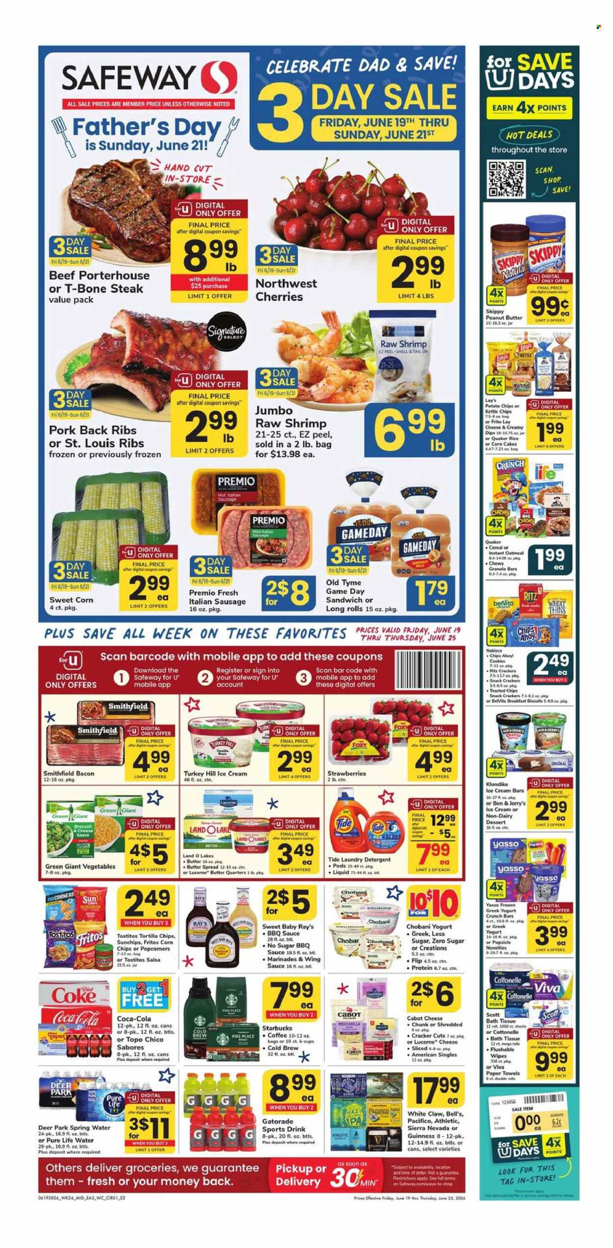 Safeway ad  - 06.19.2026 - 06.25.2026. Page 1