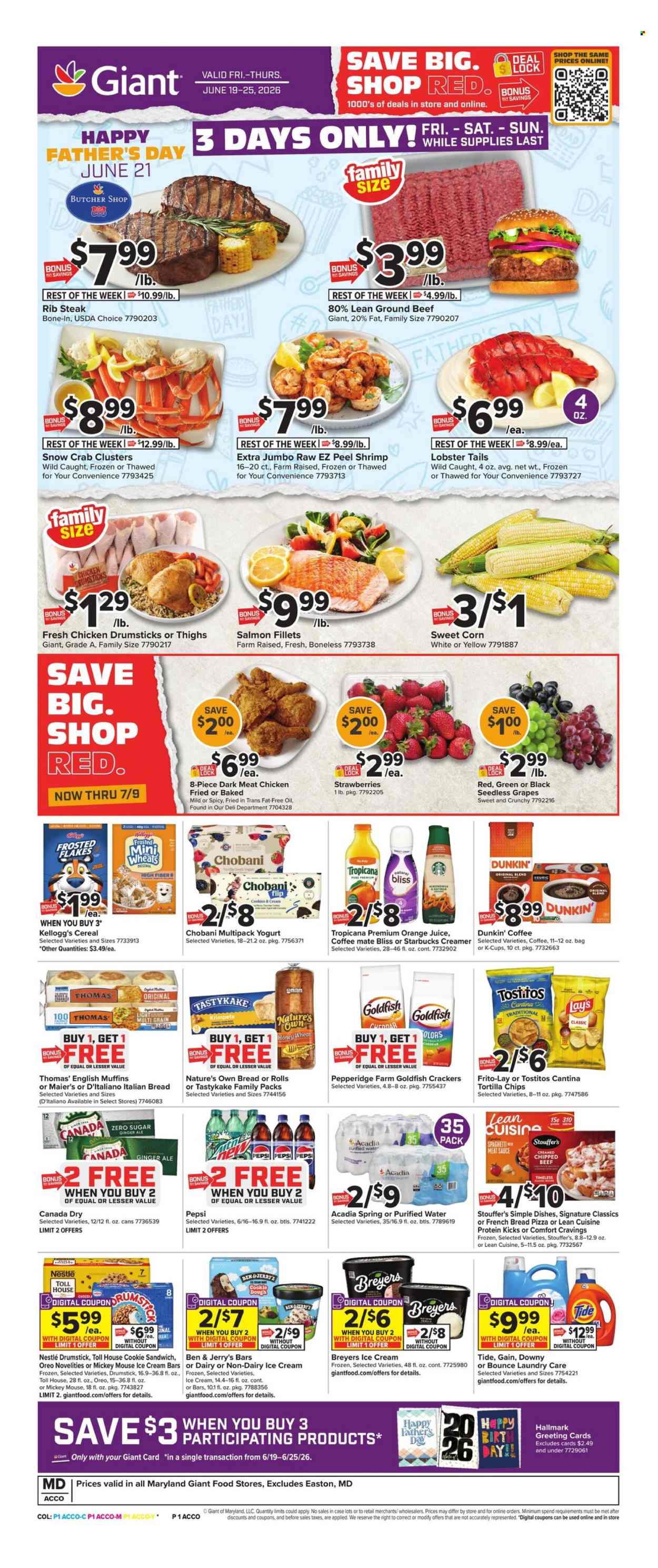 Giant Food ad  - 06.19.2026 - 06.25.2026. Page 1