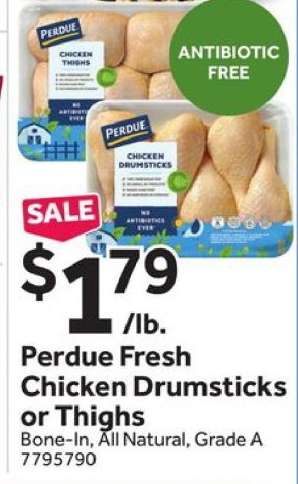 Perdue Fresh Chicken Drumsticks or Thighs