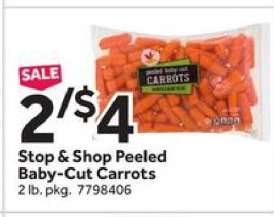 Stop & Shop Peeled Baby-Cut Carrots