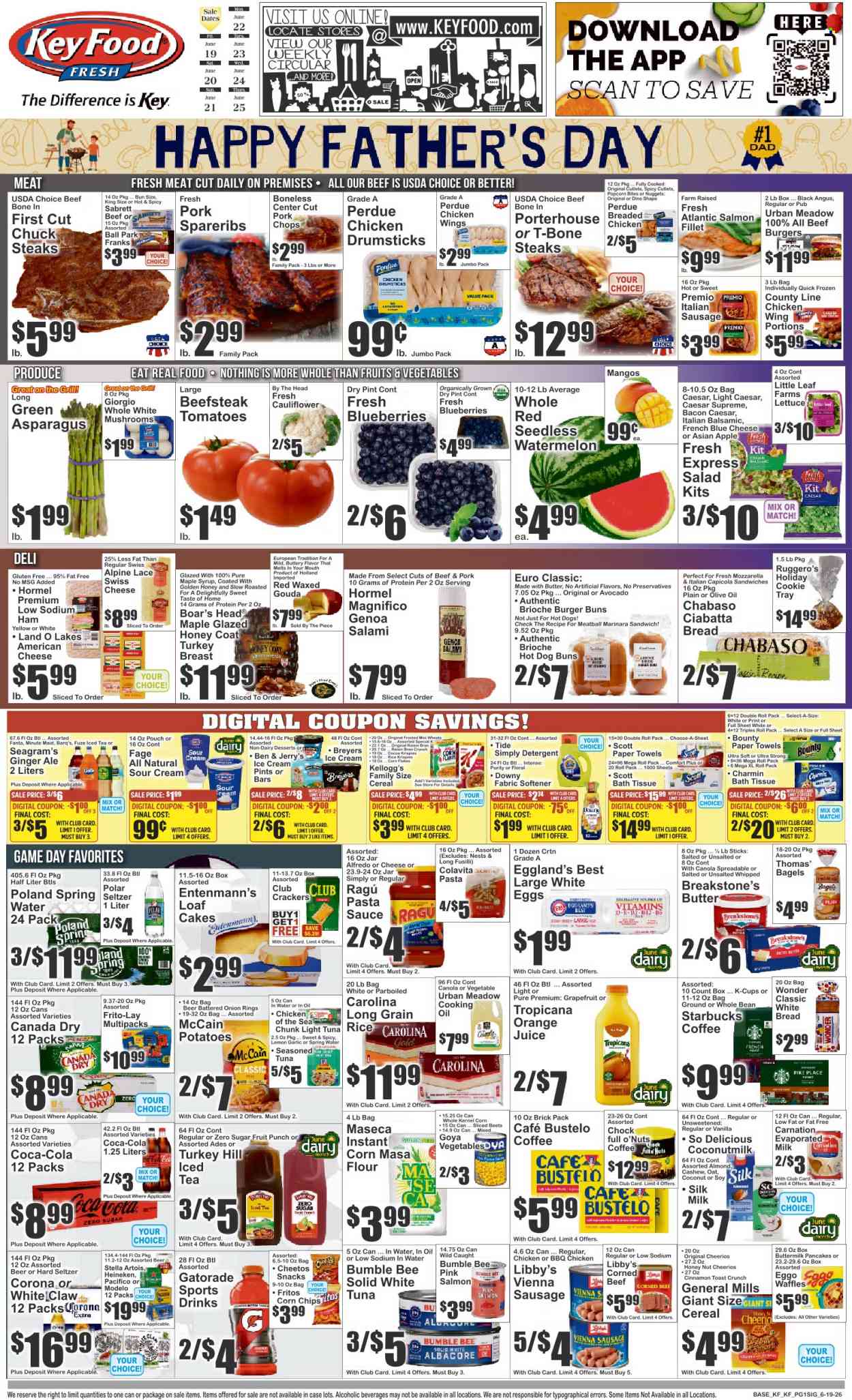 Key Food ad  - 06.19.2026 - 06.25.2026. Page 1
