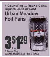 Urban Meadow Foil Pans
