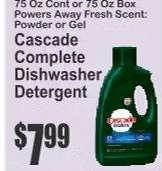 Cascade Complete Dishwasher Detergent