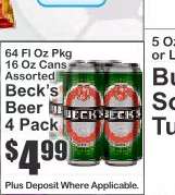 Beck's Beer 4 Pack