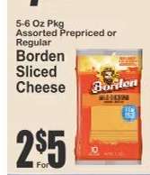 Borden Sliced Cheese