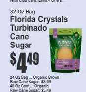 Florida Crystals Turbinado Cane Sugar