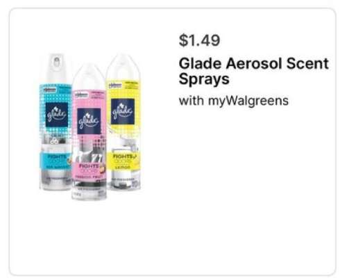 Glade Aerosol Scent Sprays