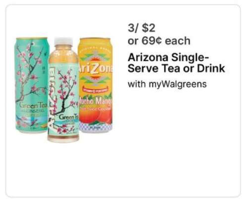 Arizona Single-Serve Tea or Drink
