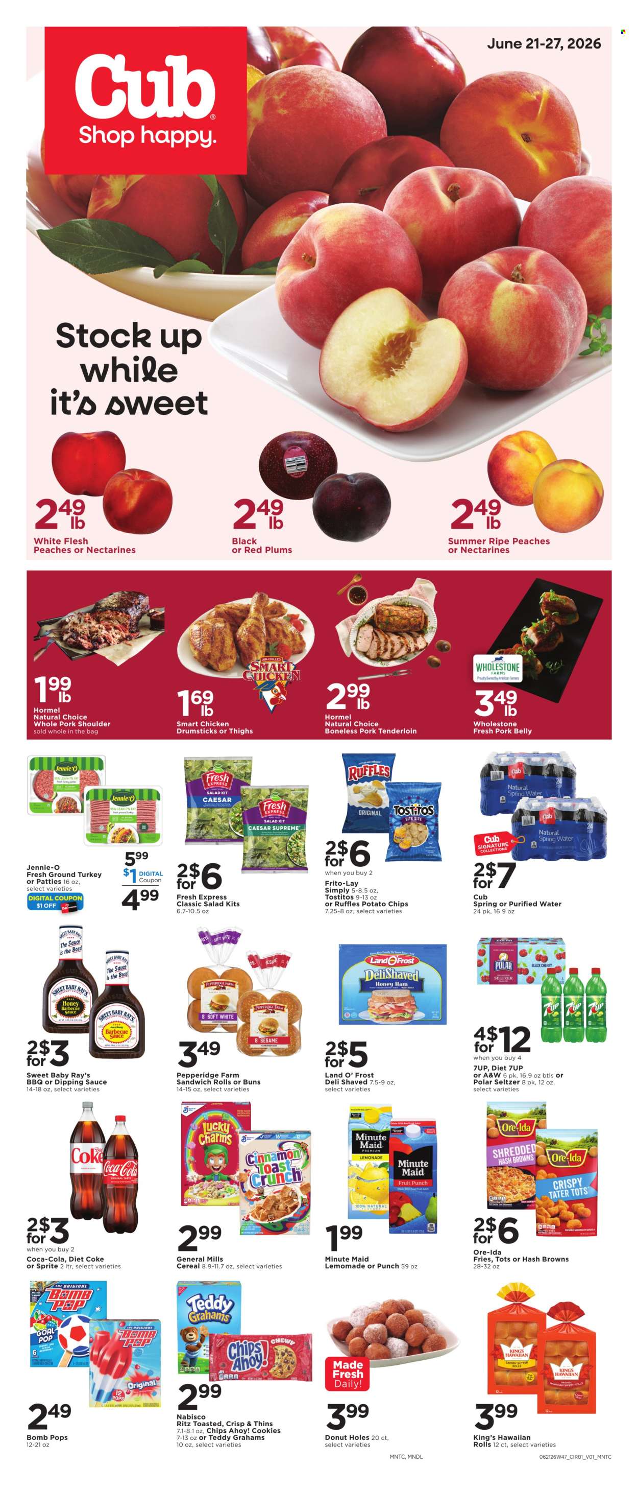 Cub Foods ad  - 06.21.2026 - 06.27.2026. Page 1
