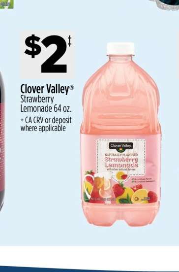 Clover Valley Strawberry Lemonade 64 oz.
