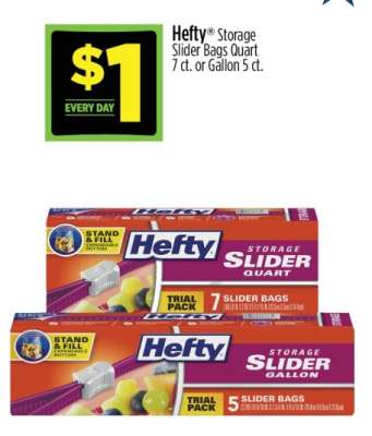 Hefty Storage Slider Bags