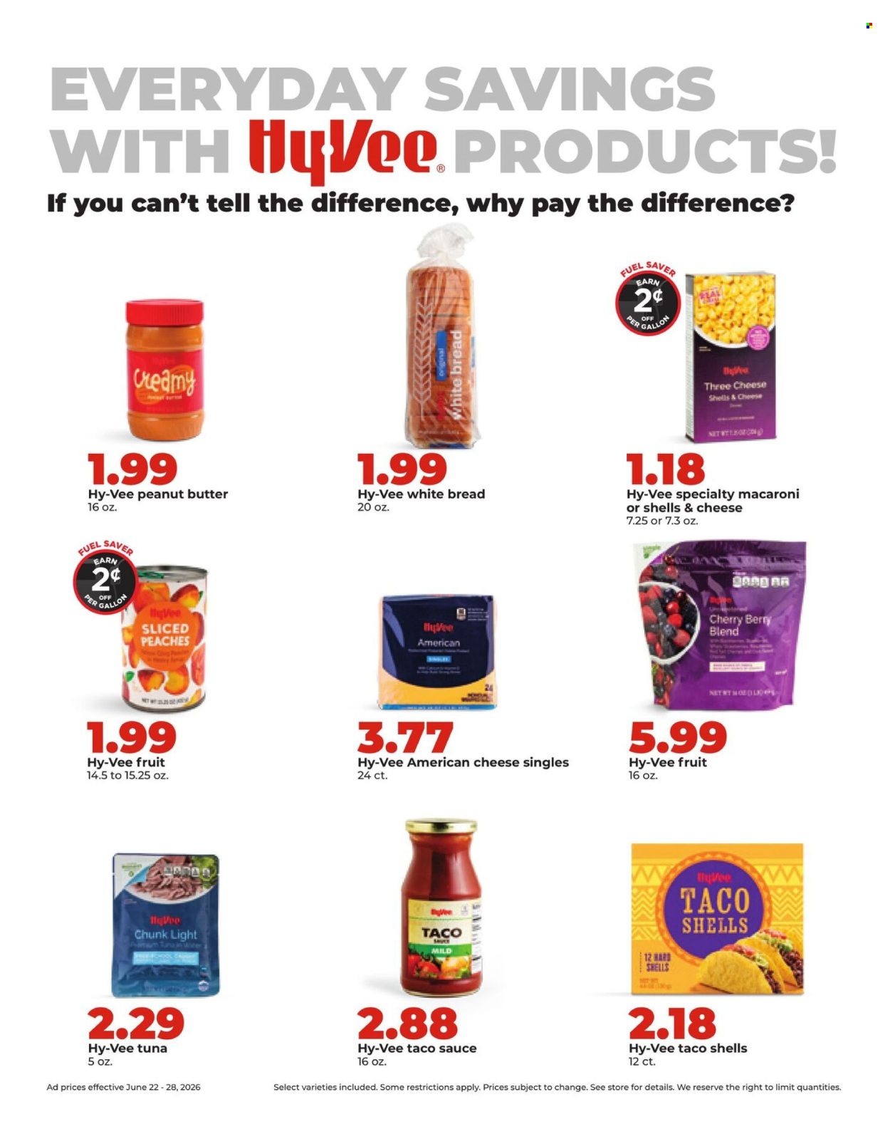 Hy-Vee ad  - 06.22.2026 - 06.28.2026. Page 19