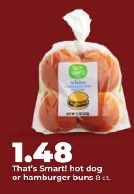 That's Smart! hot dog or hamburger buns