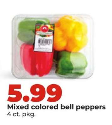 Mixed colored bell peppers