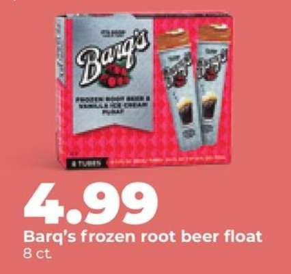Barq’s frozen root beer float
