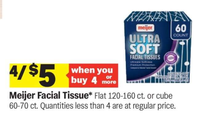 Meijer Facial Tissue*