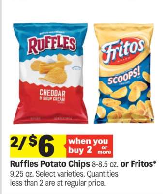 Ruffles Potato Chips or Fritos