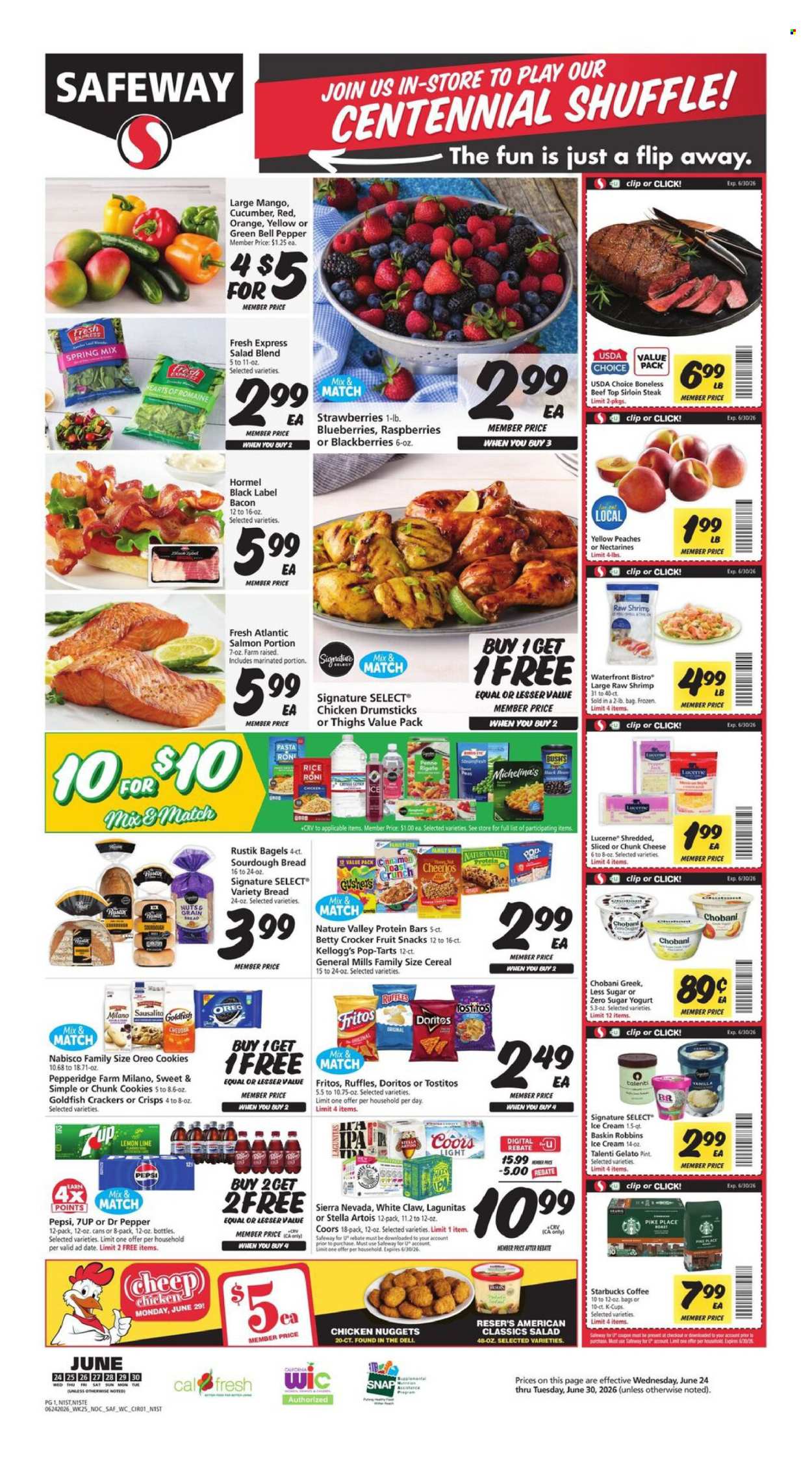 Safeway ad  - 06.24.2026 - 06.30.2026. Page 1