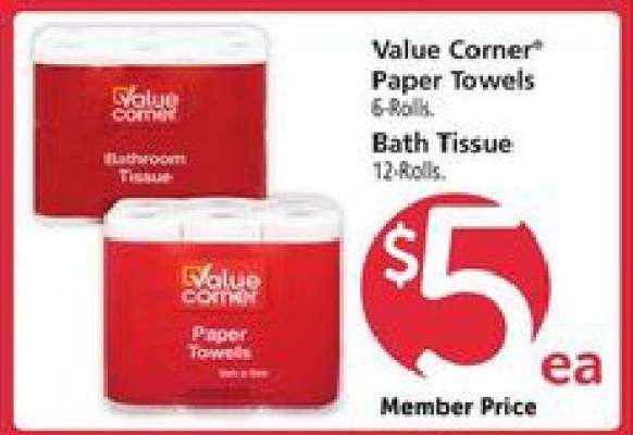 Value Corner Paper Towels/Bath Tissue