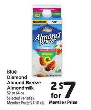 Blue Diamond Almond Breeze Almondmilk
