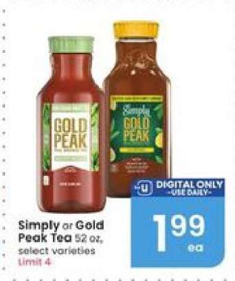 Simply or Gold Peak Tea