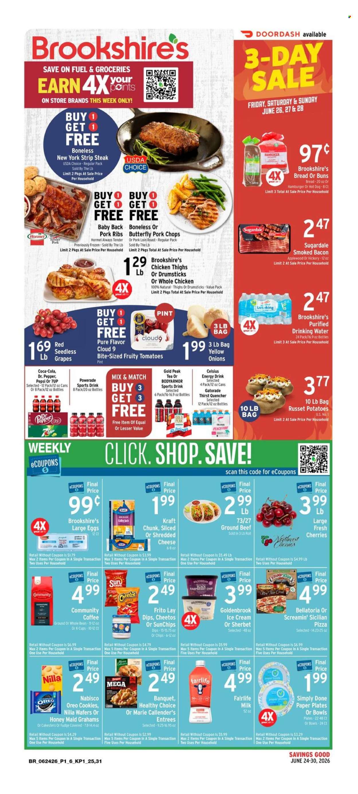 Brookshires ad  - 06.24.2026 - 06.30.2026. Page 1