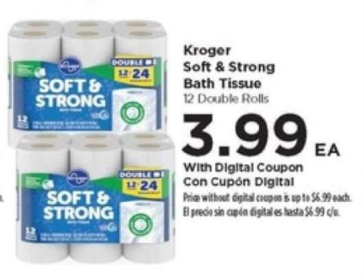 Kroger Soft & Strong Bath Tissue