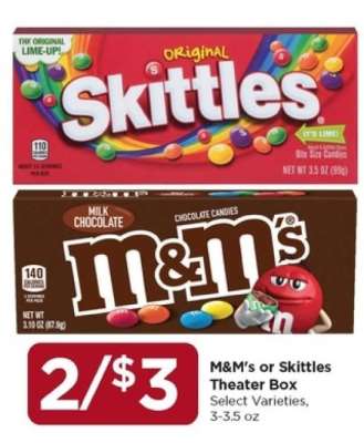 M&M's or Skittles Theater Box