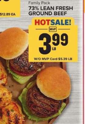 Family Pack 73% Lean Fresh Ground Beef