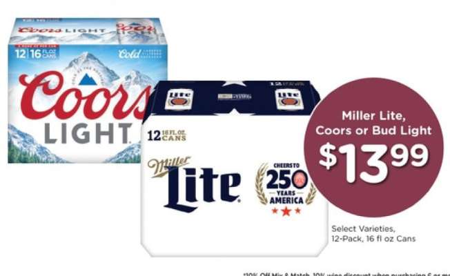 Miller Lite, Coors or Bud Light