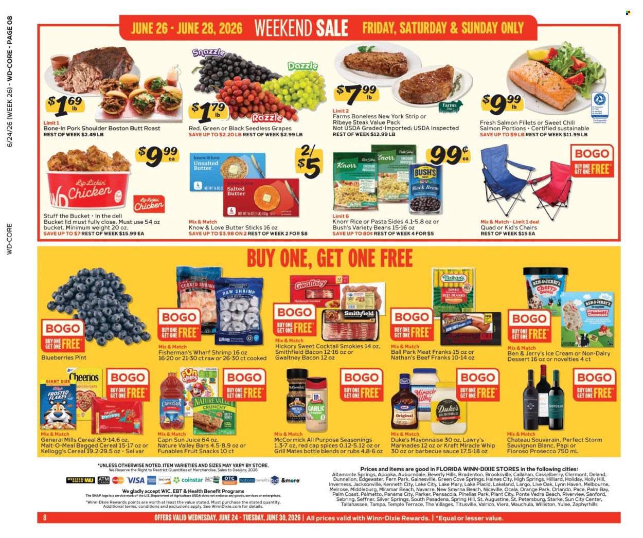 Winn Dixie ad  - 06.24.2026 - 06.30.2026. Page 8