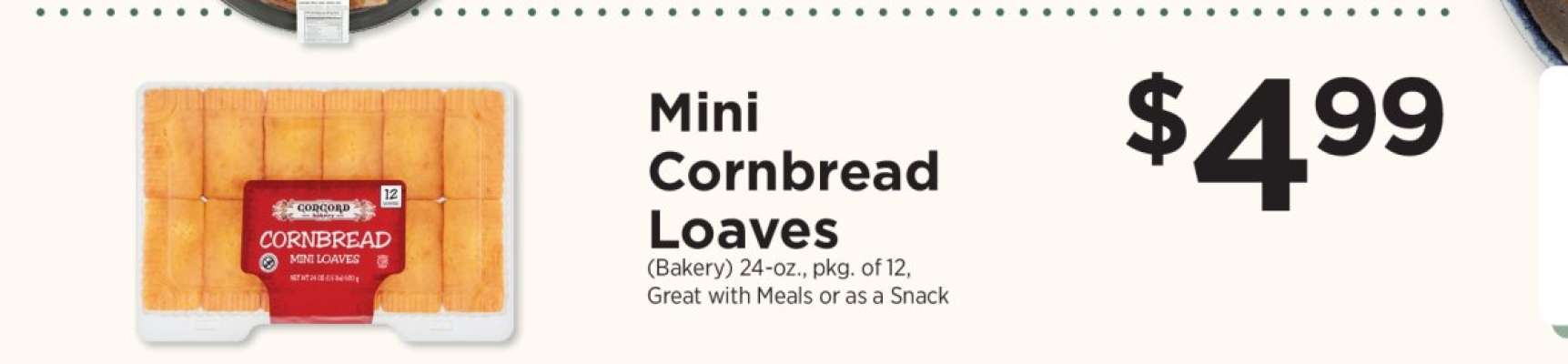 Mini Cornbread Loaves