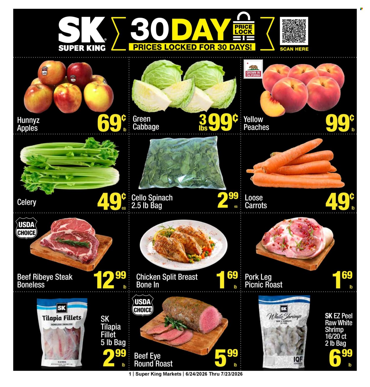 Super King Markets ad  - 06.24.2026 - 07.23.2026. Page 1