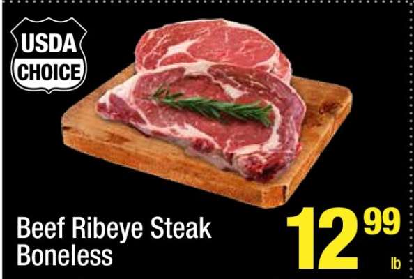 Beef Ribeye Steak Boneless