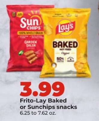 Frito-Lay Baked or Sunchips snacks