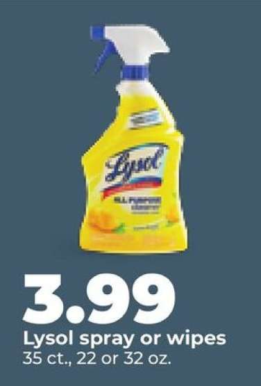 Lysol spray or wipes