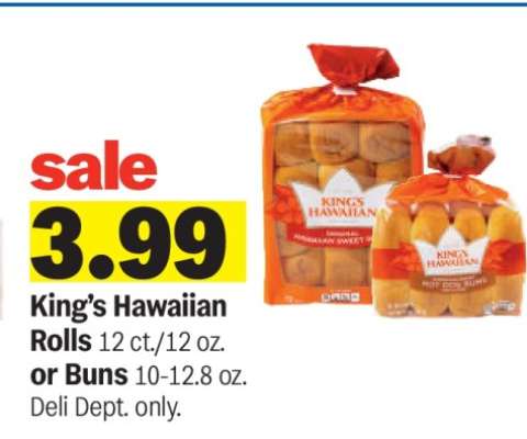 King's Hawaiian Rolls or Buns