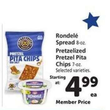 Rondelé Spread / Pretzelized Pretzel Pita Chips
