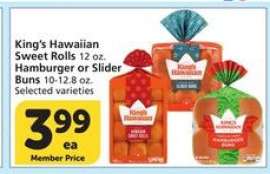King's Hawaiian Sweet Rolls