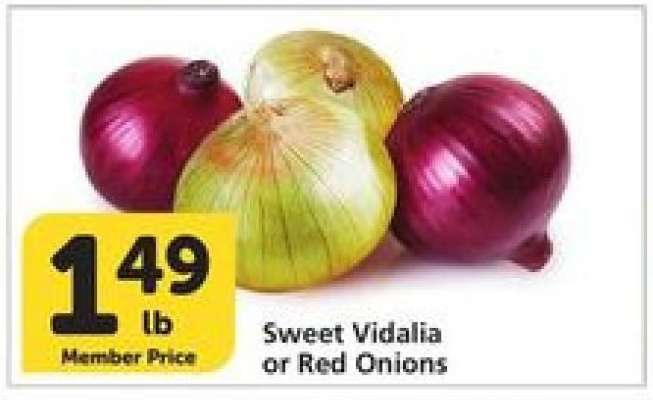 Sweet Vidalia or Red Onions