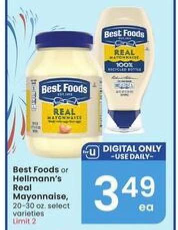 Best Foods or Hellmann's Real Mayonnaise