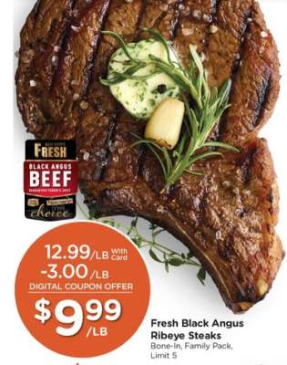 Fresh Black Angus Ribeye Steaks