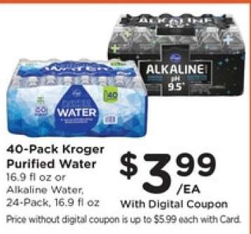 40-Pack Kroger Purified Water