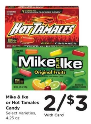 Mike & Ike or Hot Tamales Candy